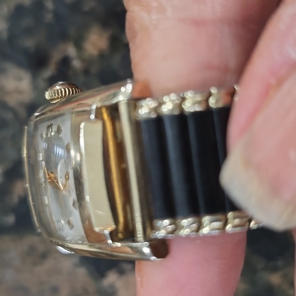 Longines mens 1953 Watch wlth spiedel adjustable strap- non working 10kg filled - Picture 4 of 10